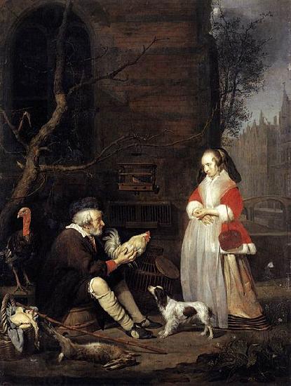 Gabriel Metsu The Poultry Seller China oil painting art